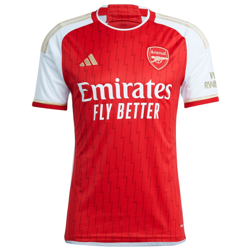 Arsenal Team Home Shirt 2023-24 Custom Jersey - Red - Jersey Teams World