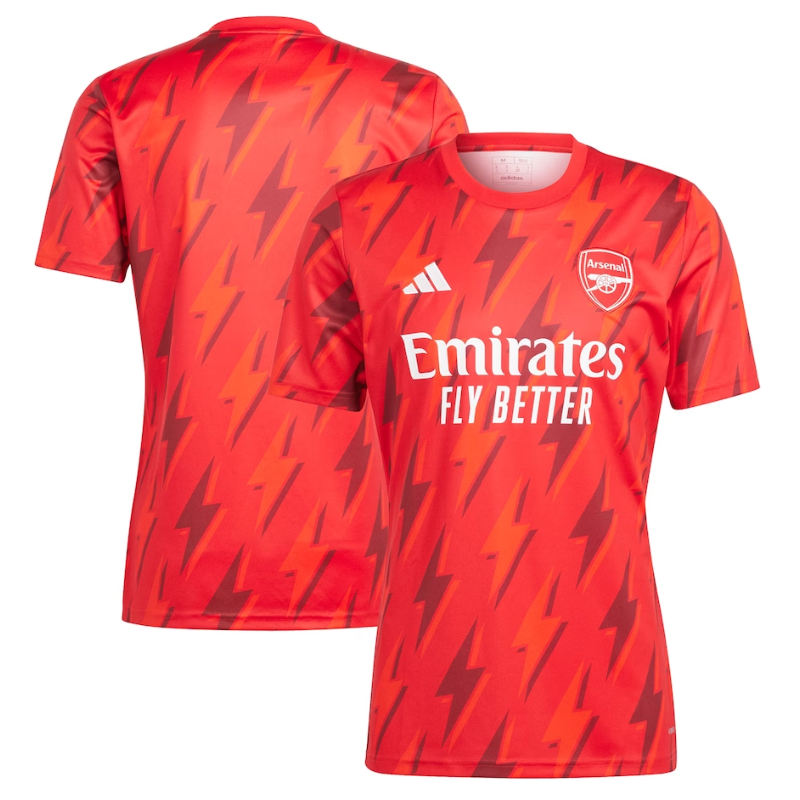 Arsenal Team Shirt 2023/24 Pre-Match Top - Red - Jersey Teams World