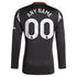 Arsenal adidas 2024/25 Away Long Sleeve Custom Jersey - Black