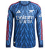 Arsenal adidas 2025/26 Away Long Sleeve Jersey with Patch - Blue
