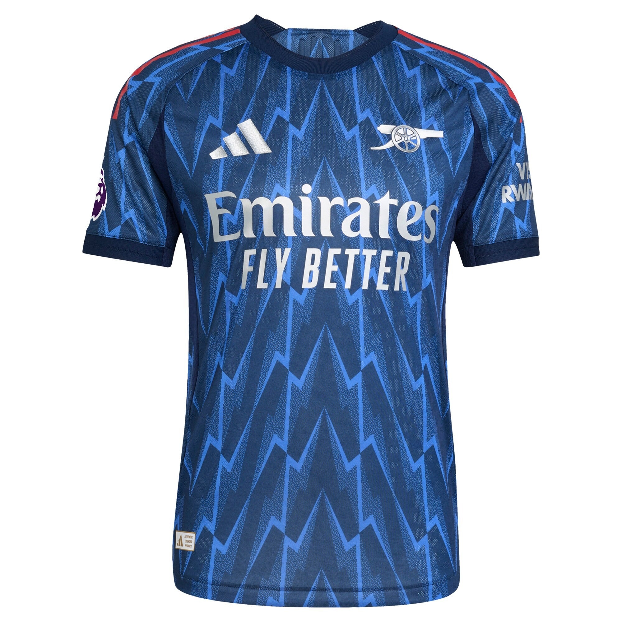 Arsenal adidas 2025/26 Away Custom Jersey - Blue