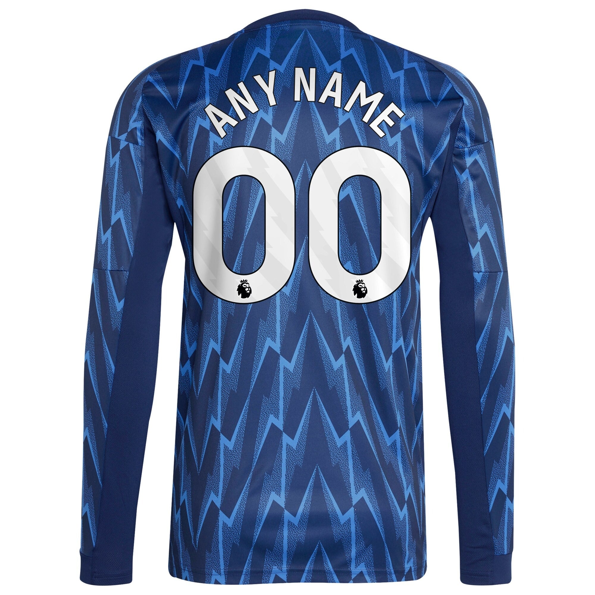 Arsenal adidas 2025/26 Away Long Sleeve Customized Jersey - Blue