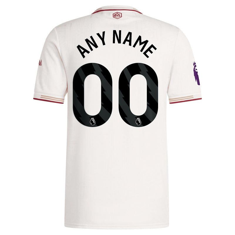 Arsenal adidas 2025/26 Third Custom Jersey - White