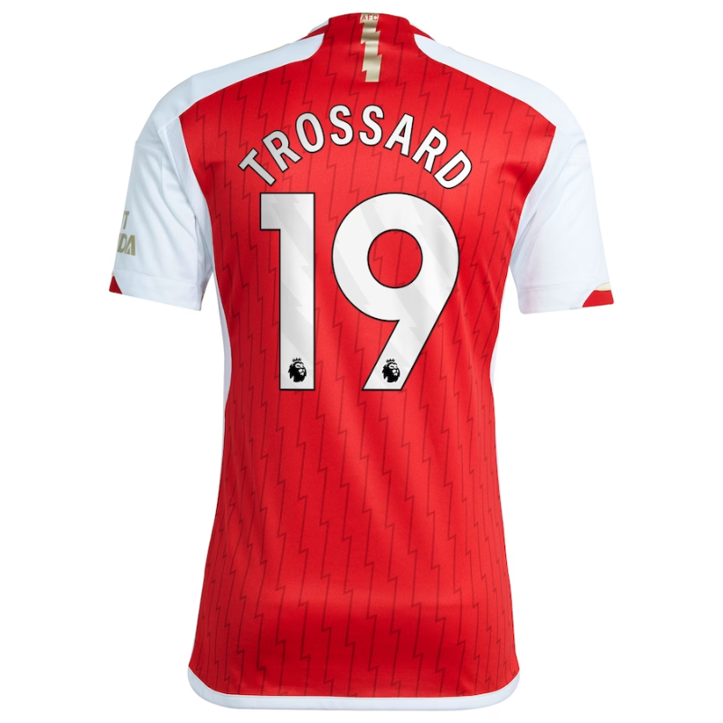 Arsenal team 2023-24 with Trossard 19 printing Jersey - Red - Jersey Teams World