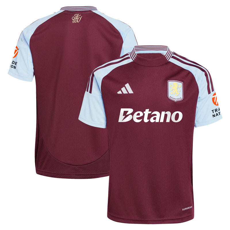 Aston Villa adidas 2024/25 Home Custom Jersey - Claret