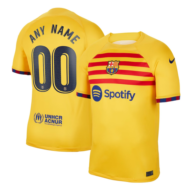 Barcelona Shirt 2022/24 Fourth Customized Jersey - Yellow