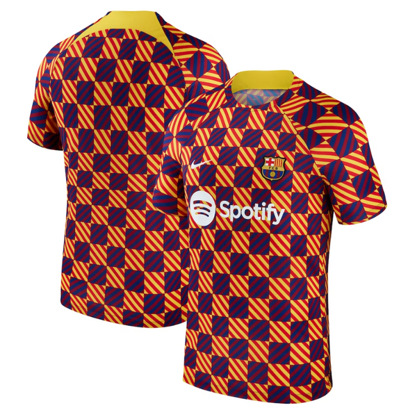 Barcelona Shirt 2023/24 Pre-Match Performance Top - Yellow