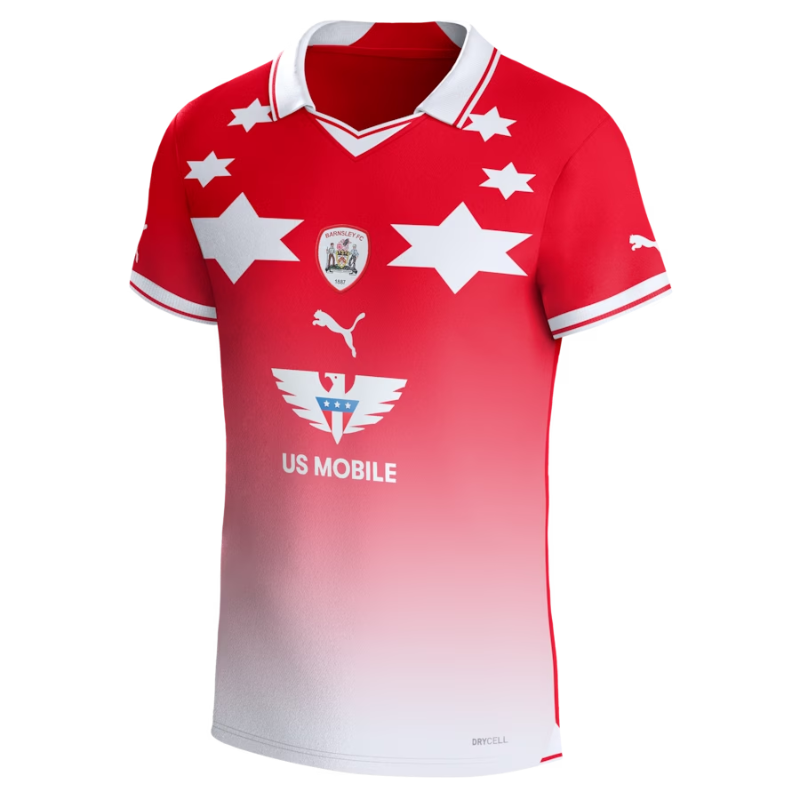 Barnsley Home Shirt 2023-24 Custom Jersey - Red - Jersey Teams World