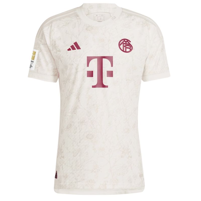 Kingsley Coman Bayern Munich Shirt 2023/24 Third Jersey - White