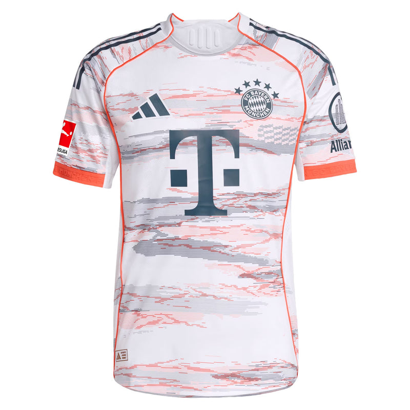 Bayern Munich adidas 2025/26 Away Custom Jersey - White