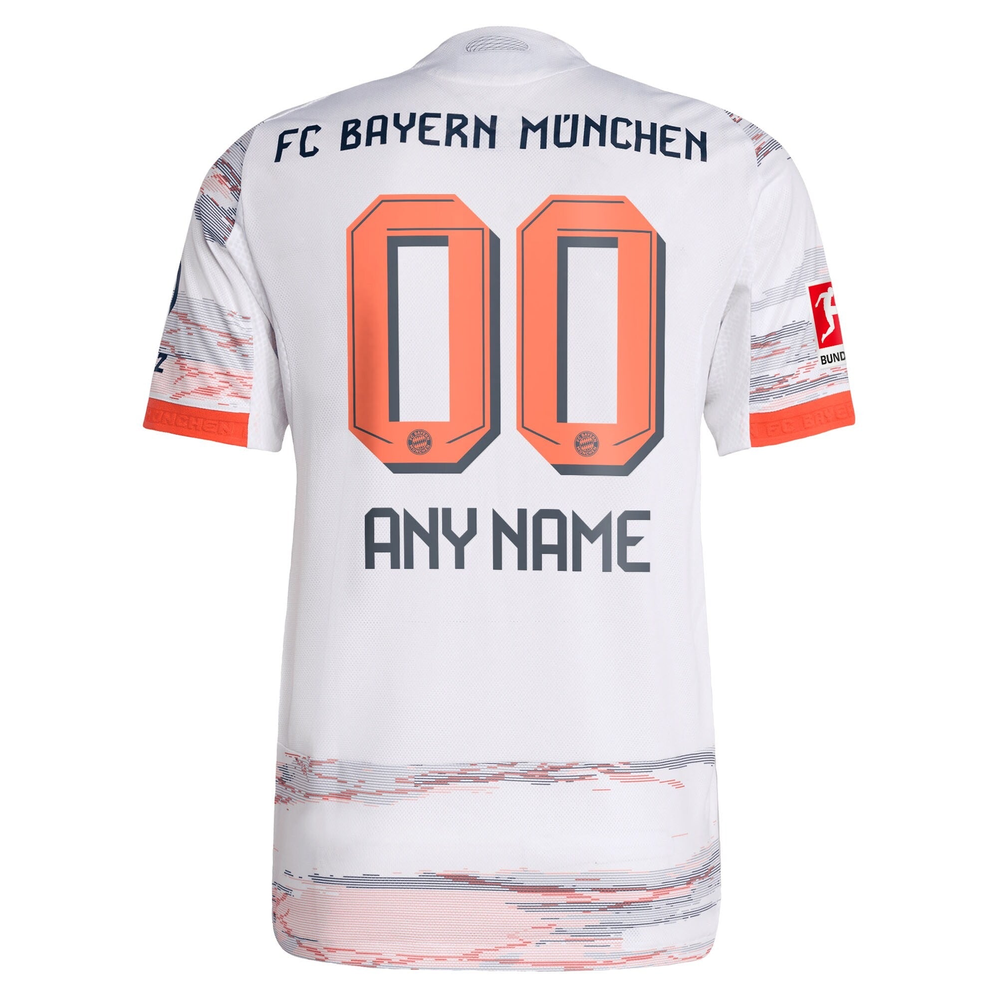 Bayern Munich adidas 2025/26 Away Custom Jersey - White