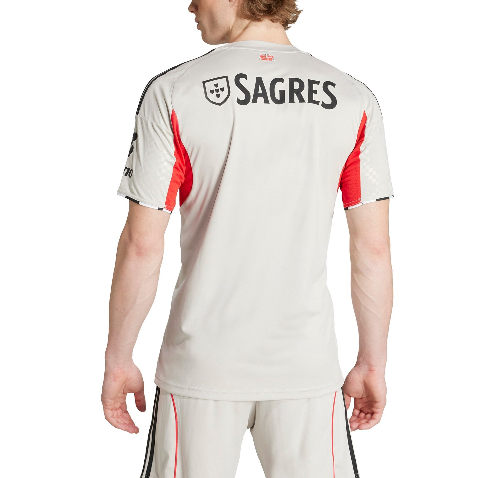 Benfica adidas 2025/26 Away Custom Jersey - Gray