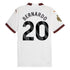 Bernardo Silva Manchester City Shirt 2023/24 Away Jersey - White - Jersey Teams World