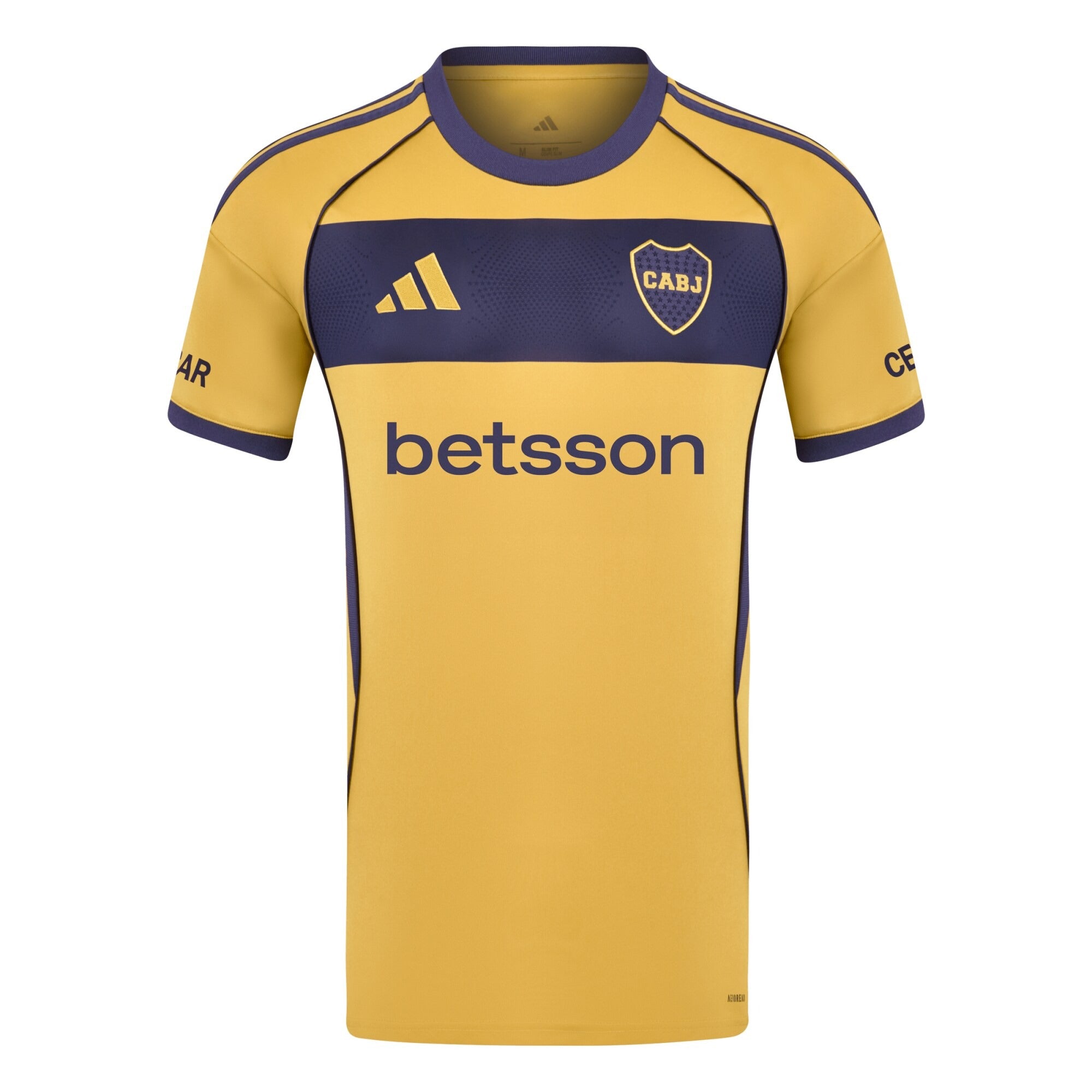 Boca Juniors adidas 2025/26 Away Custom Jersey - Yellow
