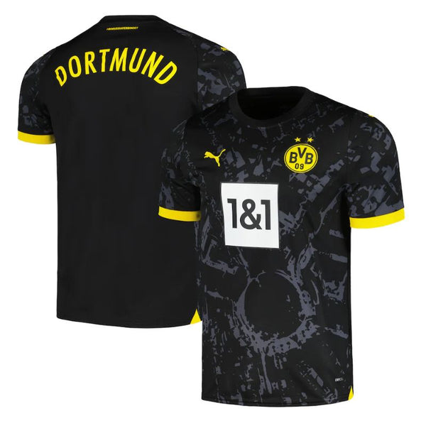 Borussia Dortmund 2023/24 Away Custom Jersey - Black