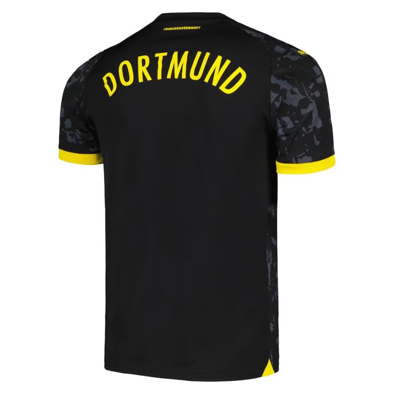 Borussia Dortmund 2023/24 Away Custom Jersey - Black