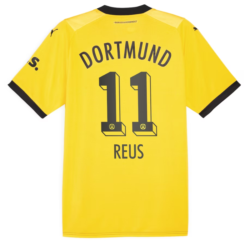 Borussia Dortmund Home Shirt 2023-24 with Jersey Reus 11 printing - Yellow - Jersey Teams World