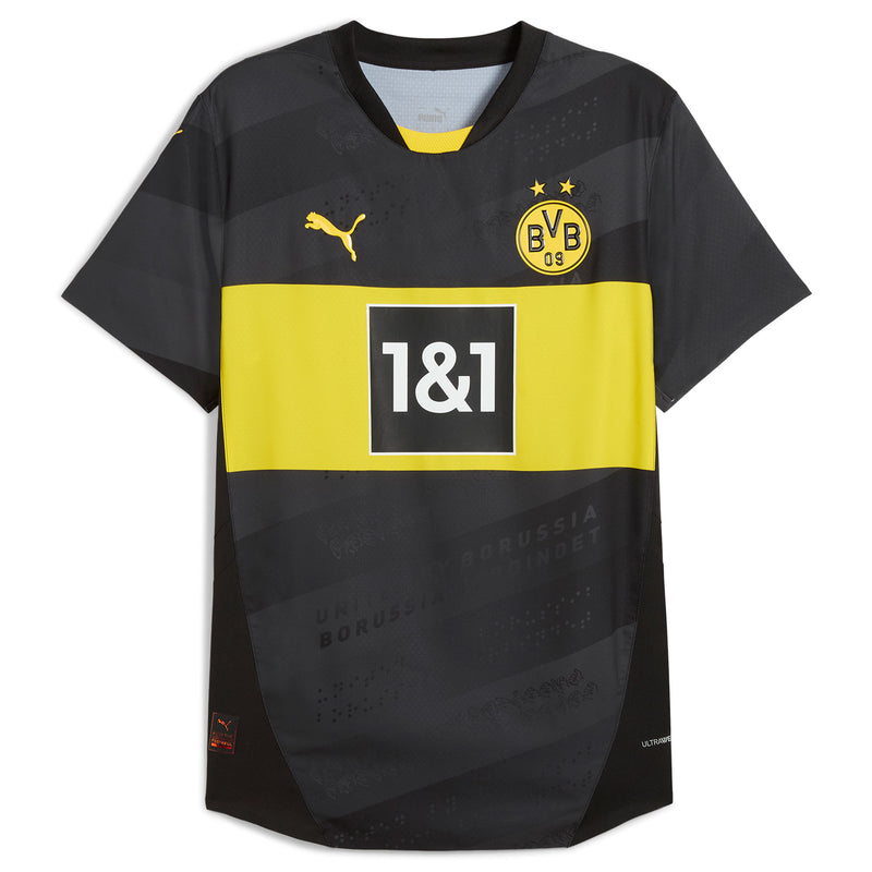 Borussia Dortmund Puma 2024/25 Away Custom Jersey - Black