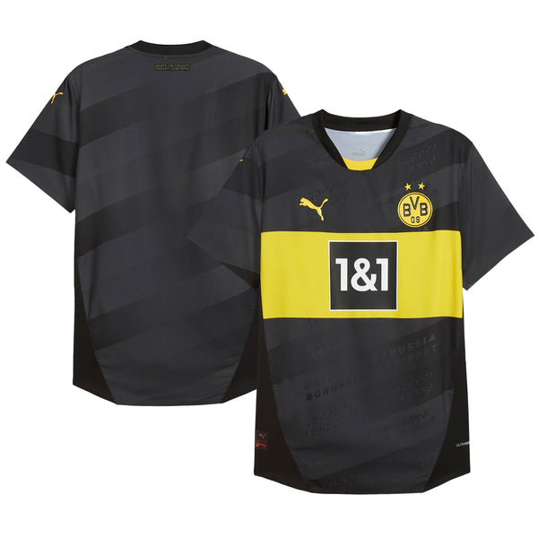 Borussia Dortmund Puma 2024/25 Away Custom Jersey - Black