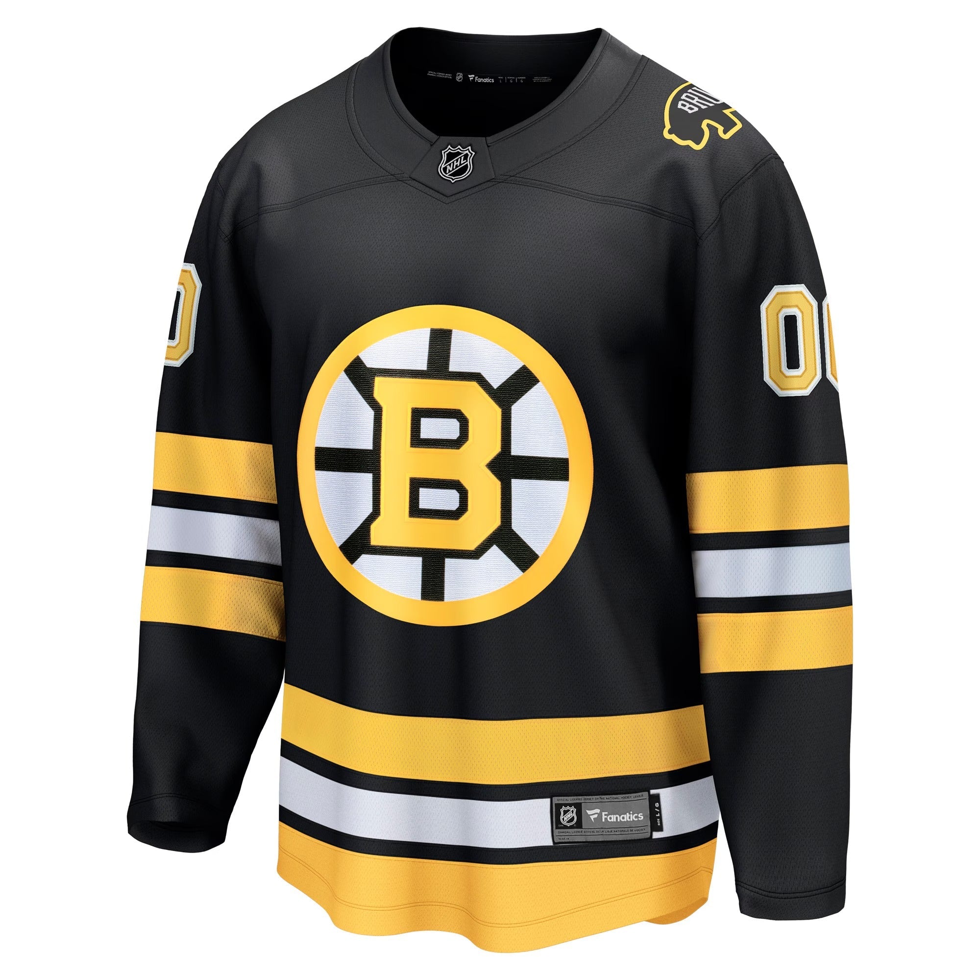 Boston Bruins Fanatics Home Breakaway Custom Jersey – Black - Jersey Teams World