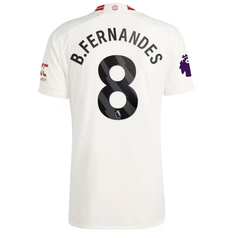 Bruno Fernandes Manchester United 2023/24 Third Player Jersey - White