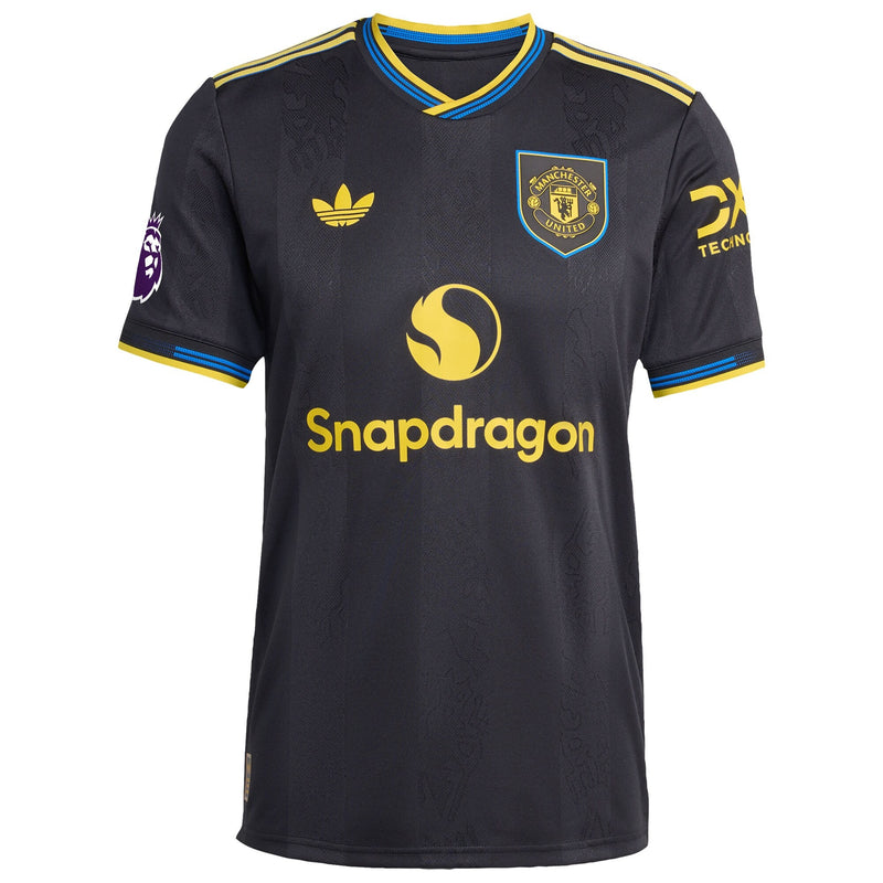 Bruno Fernandes Manchester United adidas 2025/26 Third Player Jersey - Black