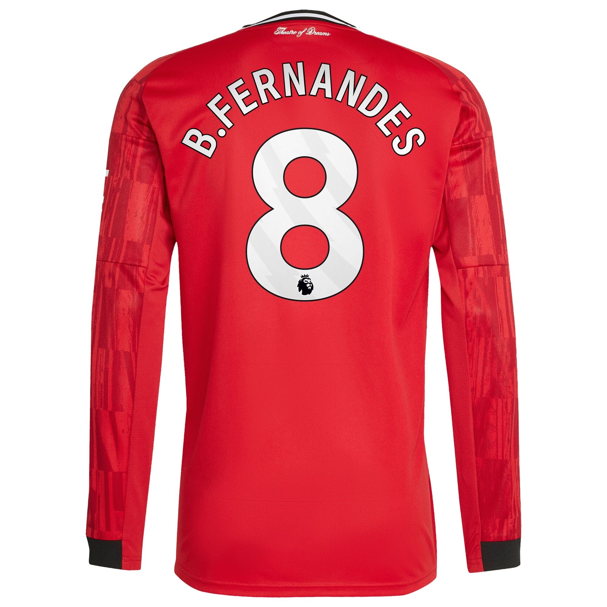 Bruno Fernandes Manchester United adidas Home 2025/26 Player Long Sleeve Jersey - Red