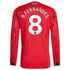 Bruno Fernandes Manchester United adidas Home 2025/26 Player Long Sleeve Jersey - Red - Jersey Teams World
