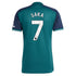 Bukayo Saka Arsenal Adidas 2023/24 Third Player Jersey - Green