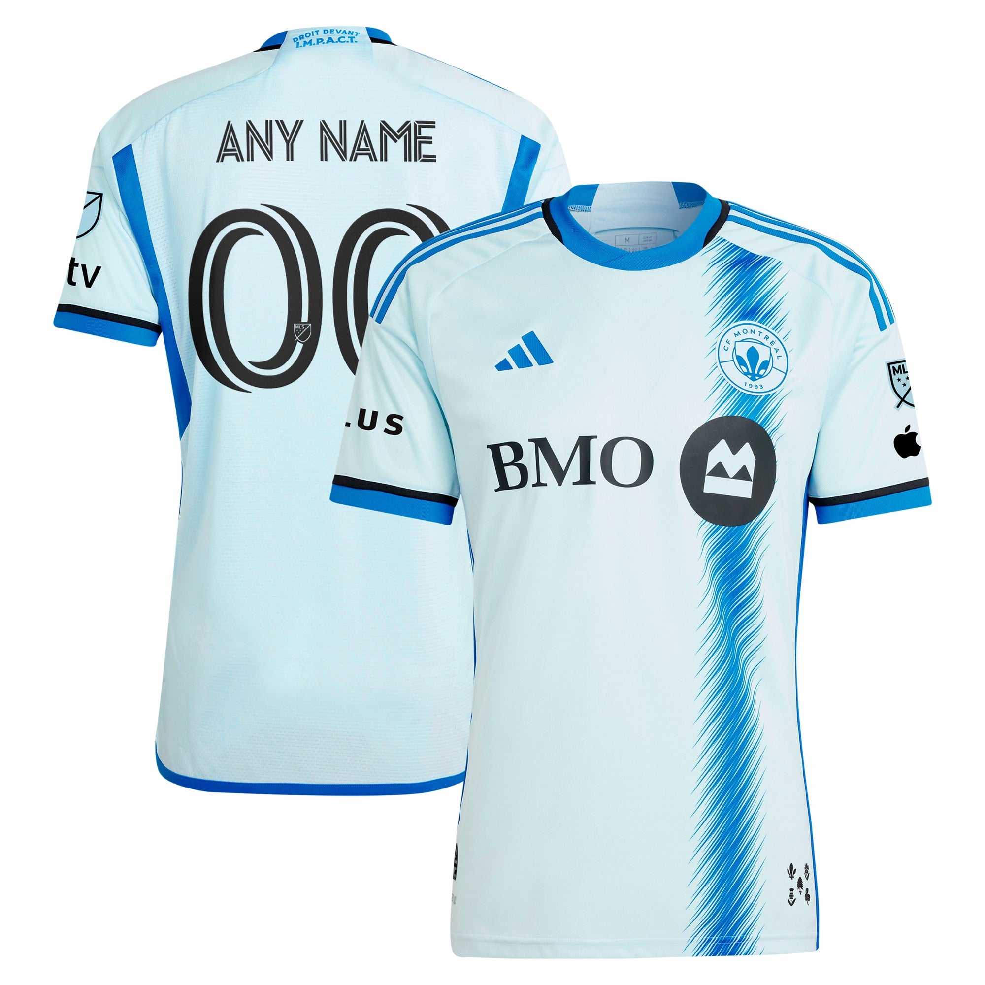 CF Montreal adidas 2024 La Main Custom Jersey – Light Blue