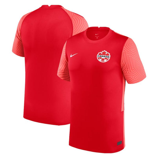 Canada Soccer Shirt Home Custom Jersey - Red