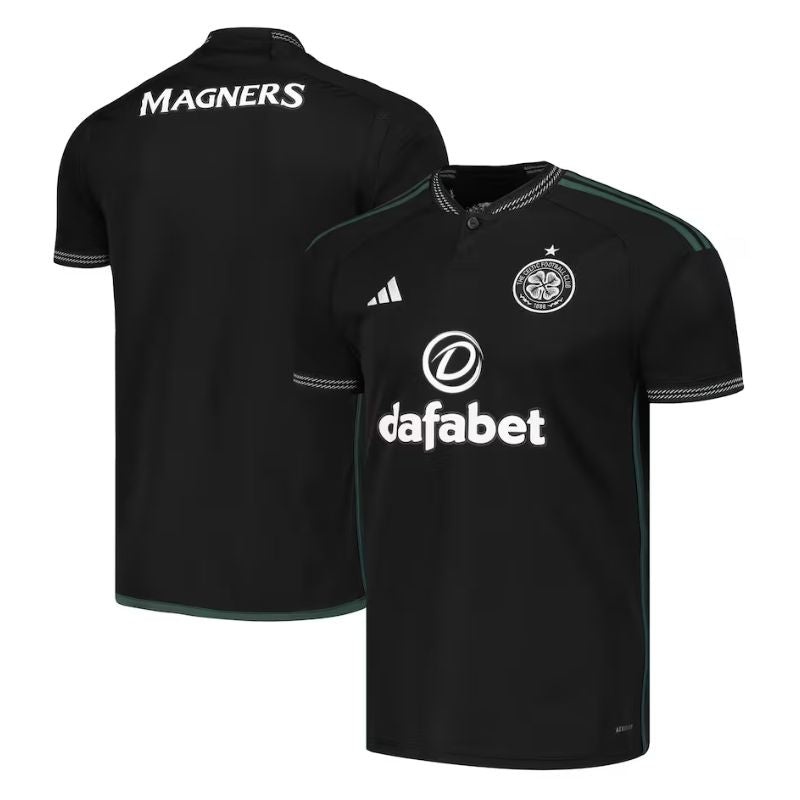 Celtic 2023/24 Away Custom Jersey - Black - Jersey Teams World