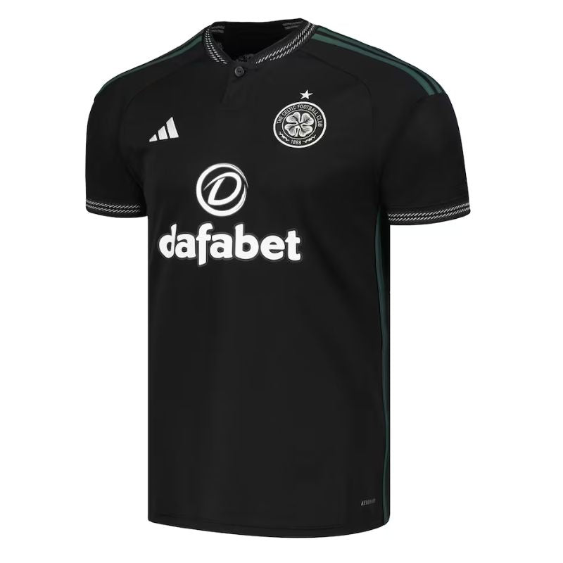 Celtic 2023/24 Away Custom Jersey - Black - Jersey Teams World