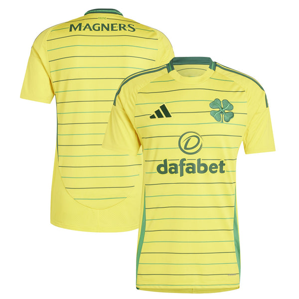 Celtic adidas 2024/25 Away Custom Jersey - Yellow