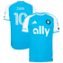 Charlotte FC // adidas Wilfried Zaha #10 Official 2026 Carolina Kit On-Field Patch Jersey – Blue - Jersey Teams World