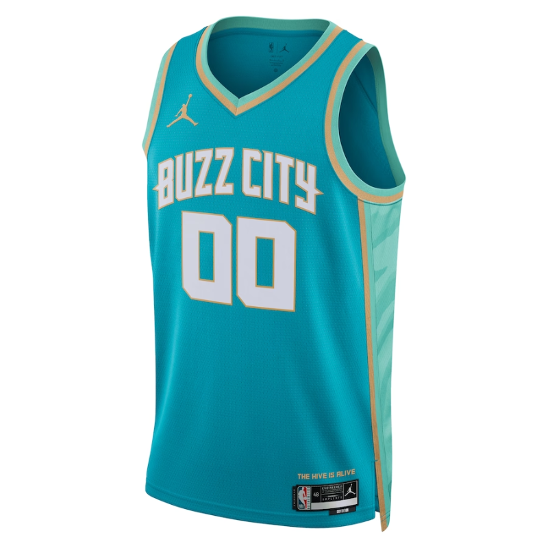 Charlotte Hornets Unisex 2023/24 Custom Swingman Jersey - Teal - City Edition