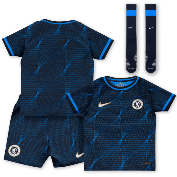 Chelsea Away Kit 2023-24 - Little Kids Custom Jersey - Navy