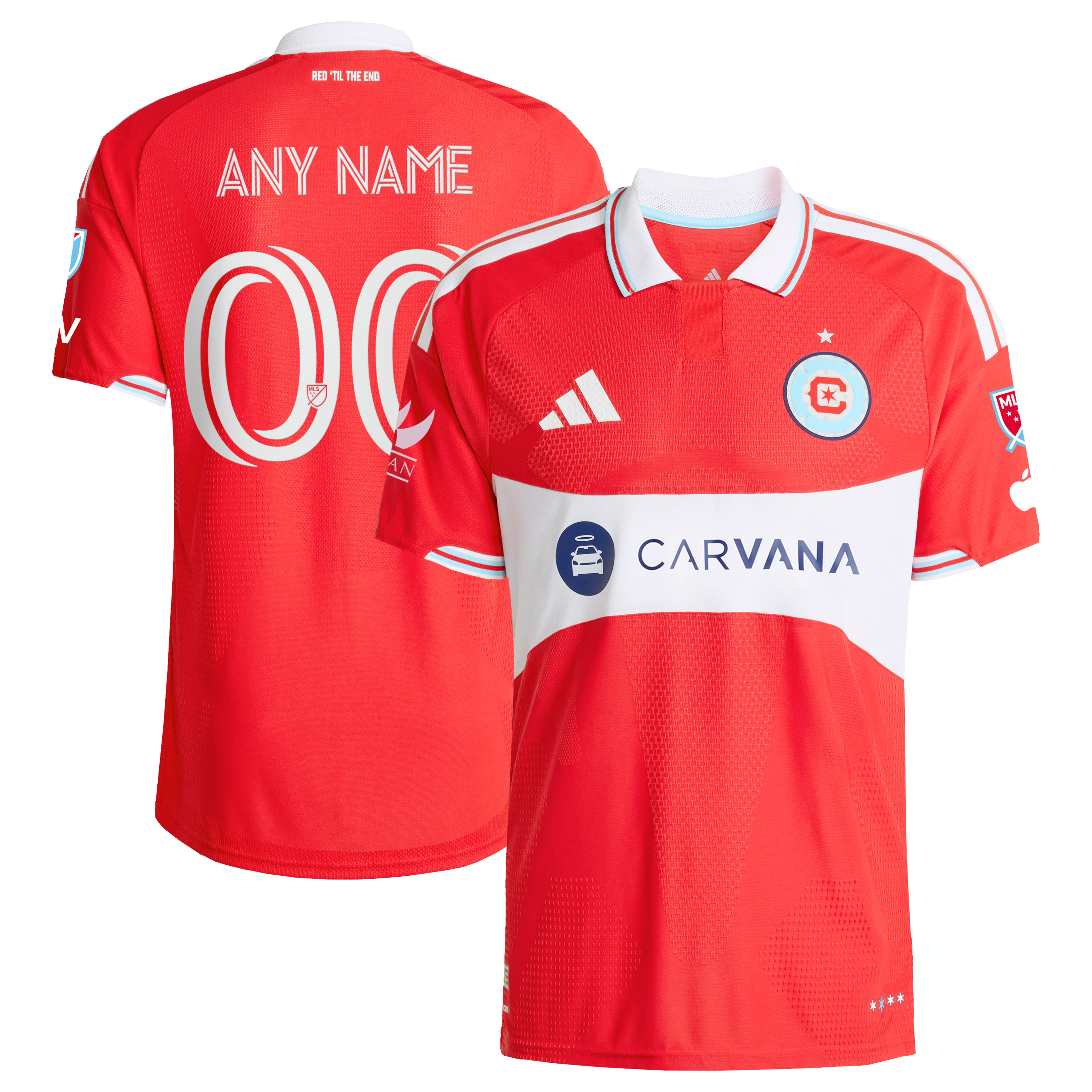 Chicago Fire // adidas Official 2026 Forever Red On-Field Patch Custom Jersey – Red - Jersey Teams World