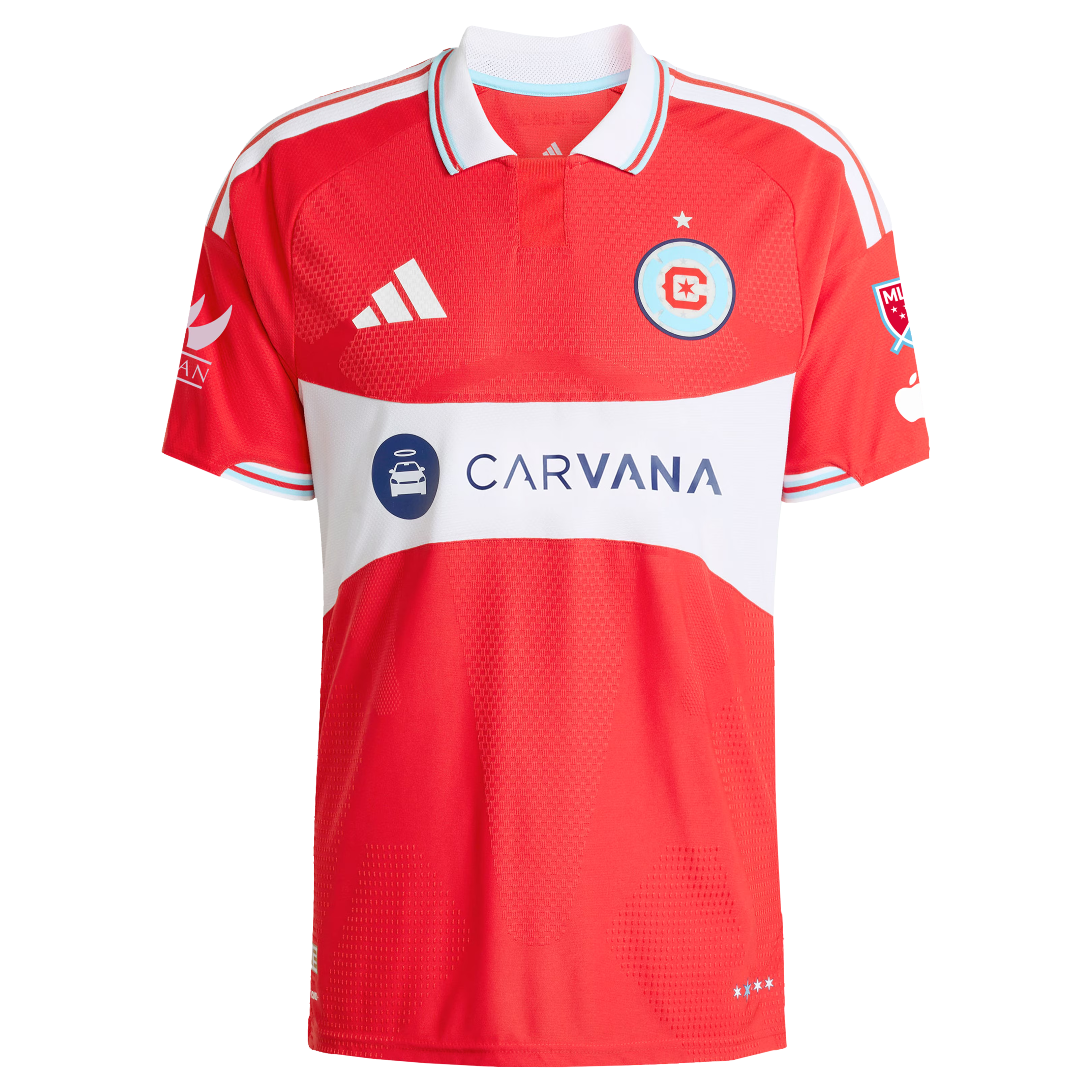 Chicago Fire // adidas Official 2026 Forever Red On-Field Patch Custom Jersey – Red - Jersey Teams World