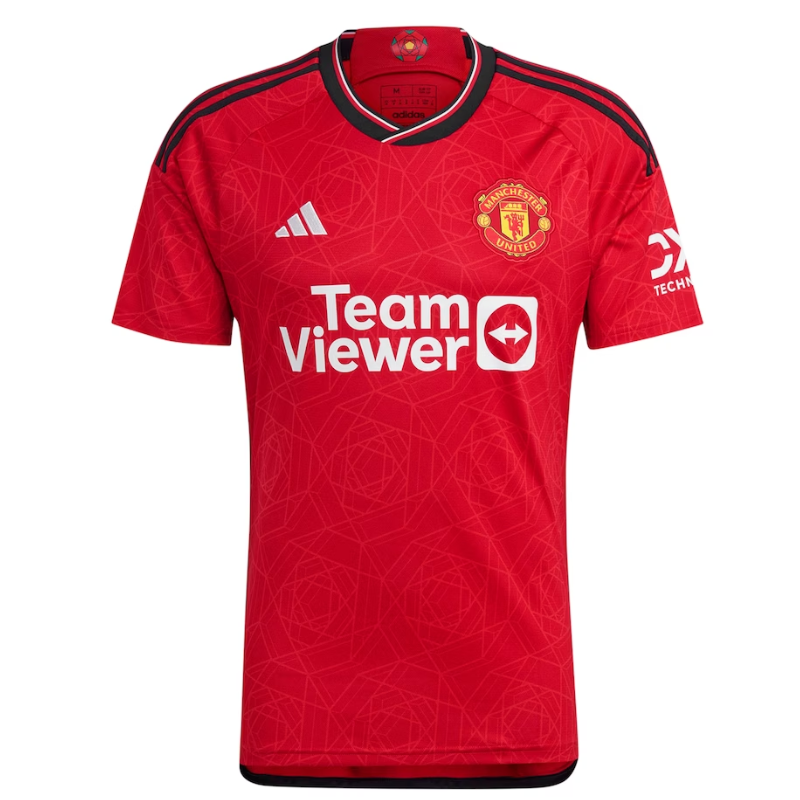 Christian Eriksen Manchester United Shirt 2023/24 Home Player Jersey - Red - Jersey Teams World