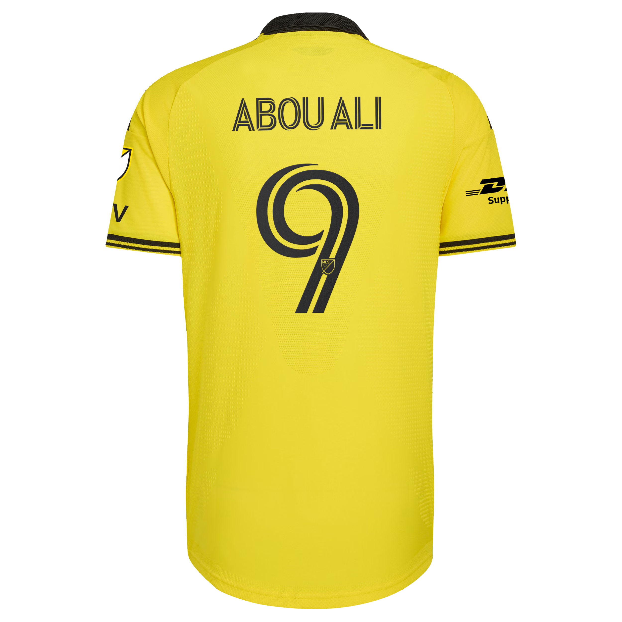 Columbus Crew // Wessam Abou Ali #9 Official 2026 The Crafted for Excellence On-Field Patch Jersey – Yellow - Jersey Teams World