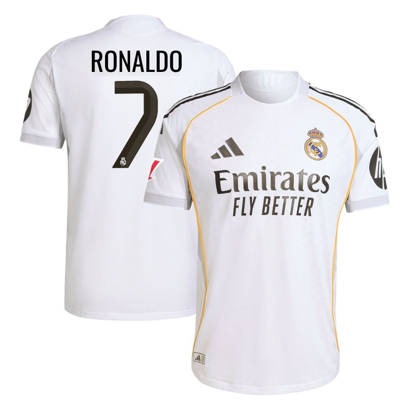 Cristiano Ronaldo 7 Real Madrid adidas 2025/26 Home Jersey - White - Jersey Teams World