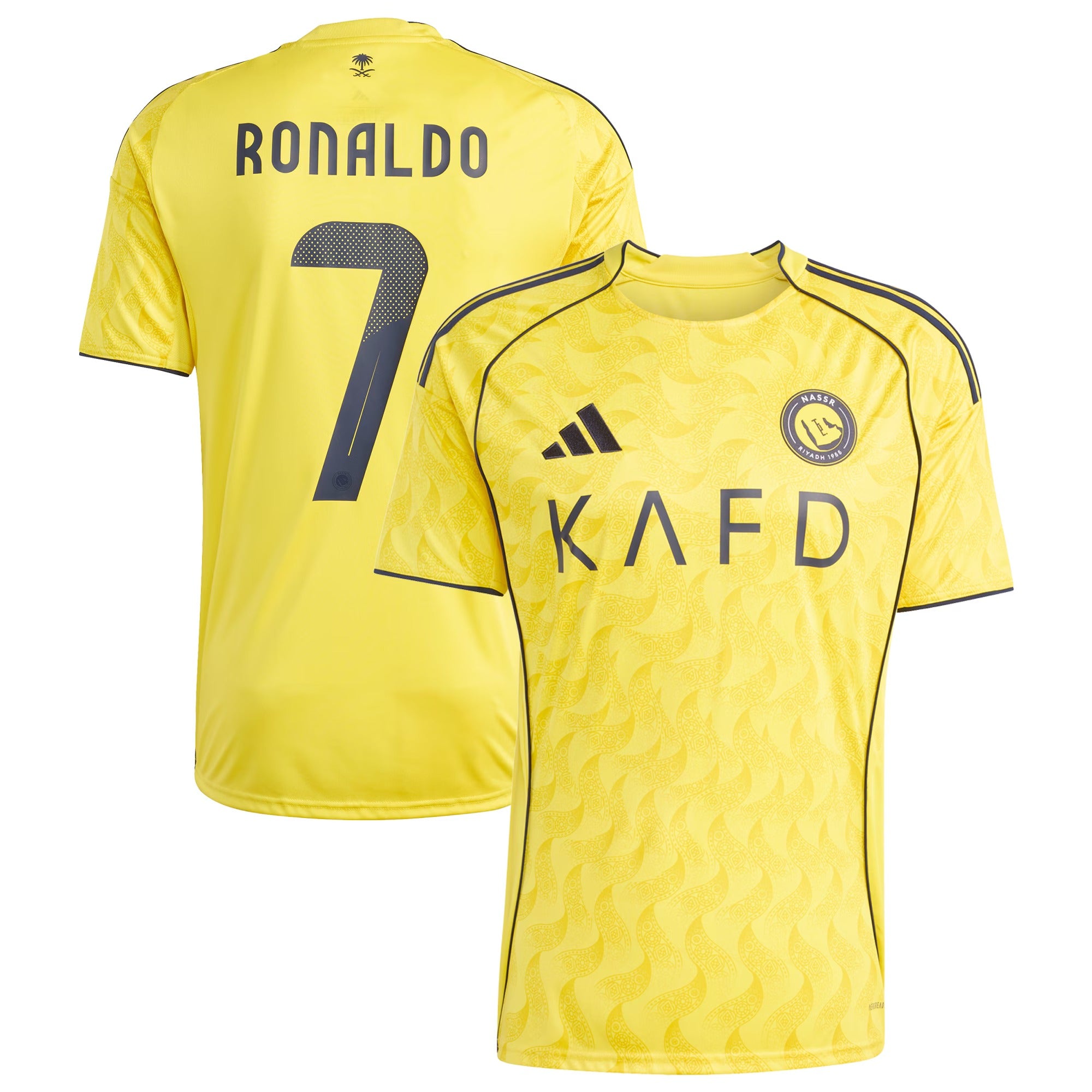 Cristiano Ronaldo 7# Al-Nassr FC adidas 2025/26 Home Player Jersey – Yellow - Jersey Teams World