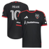 D.C. United // adidas Gabriel Pirani #10 Official 2026 Black-and-Red On-Field Patch Jersey – Black - Jersey Teams World