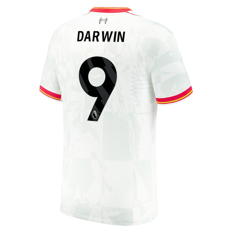 Darwin Núñez Liverpool Nike 2024/25 Third Custom Jersey - White