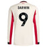 Darwin Núñez Liverpool adidas 2025/26 Away Long Sleeve Player Jersey - White
