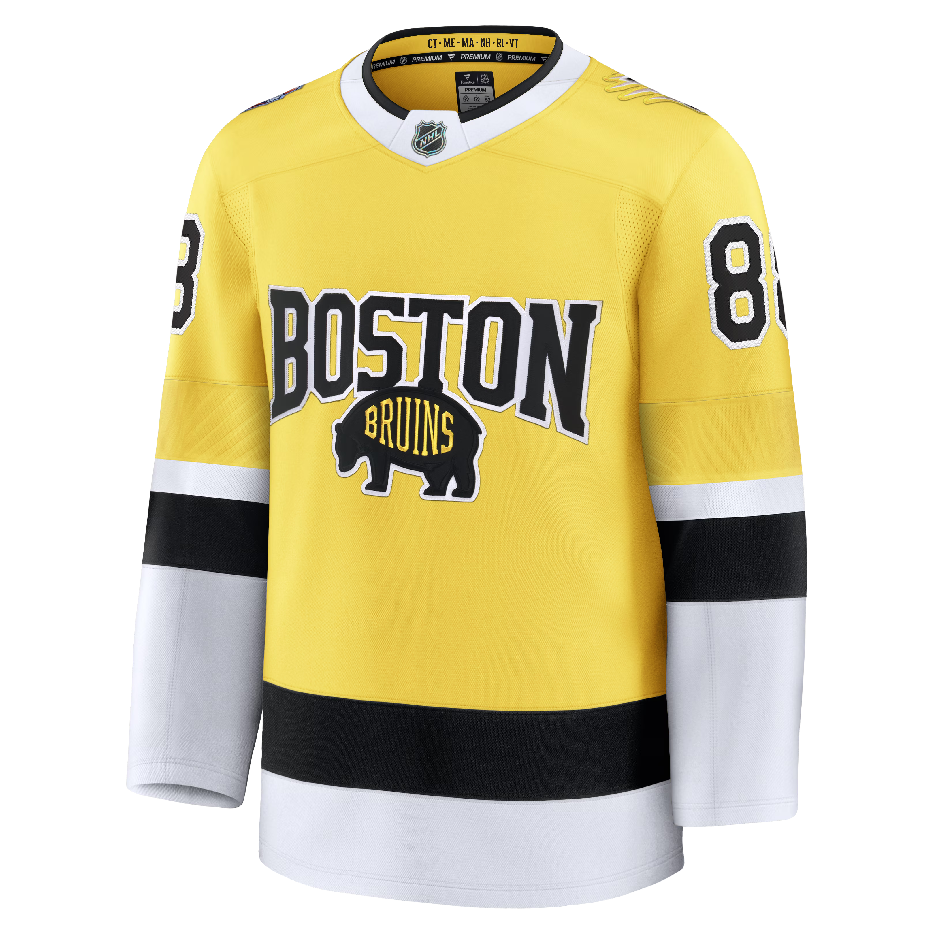 David Pastrňák Boston Bruins Fanatics 2026 NHL Stadium Series Premium Jersey – Gold - Jersey Teams World