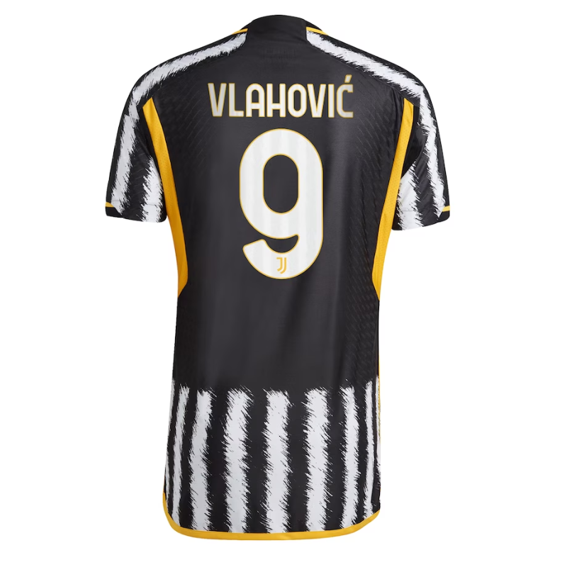 Dušan Vlahović Juventus Shirt 2023/24 Home Player Jersey - Black - Jersey Teams World