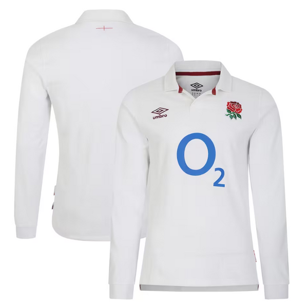 England Rugby Home Classic Long Sleeve Jersey 2023/24 - White