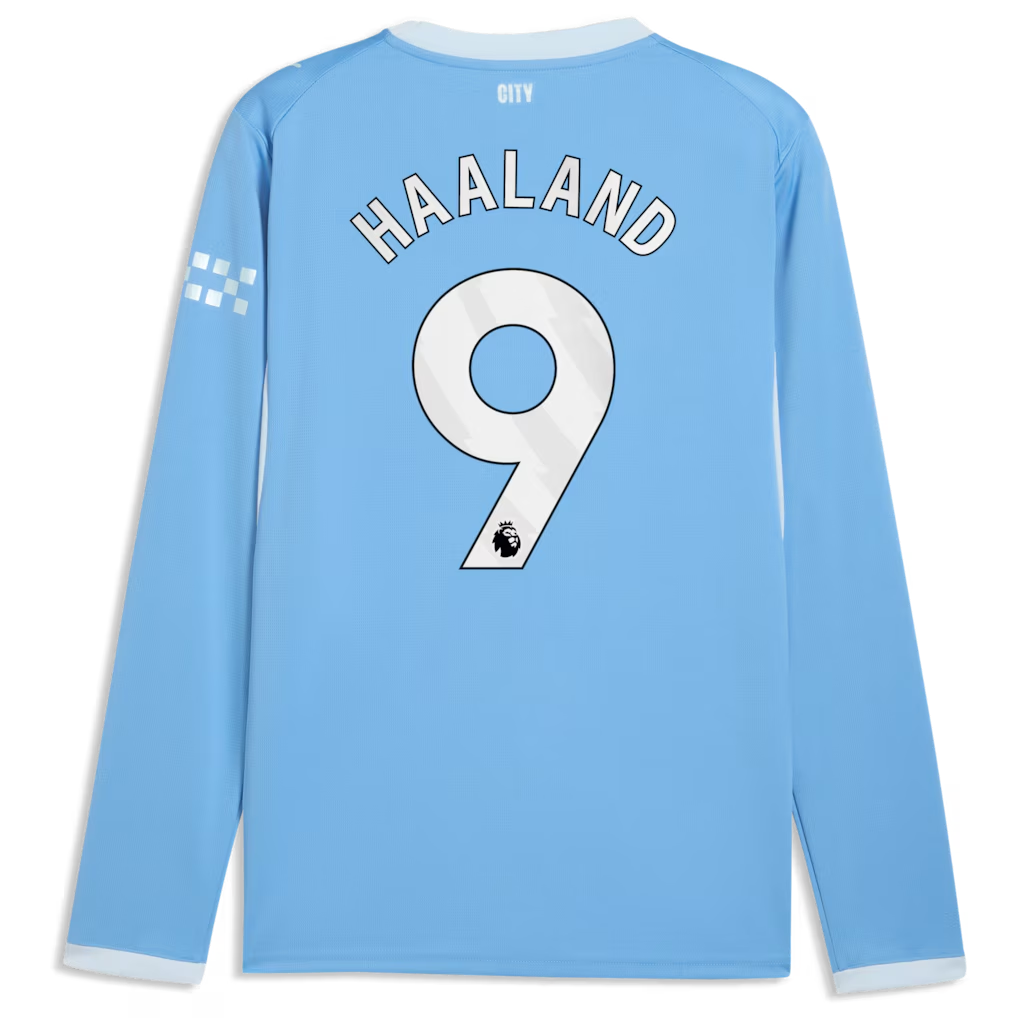 Erling Haaland Manchester City Home Long Sleeve Jersey 2026/27 - Premium Replica